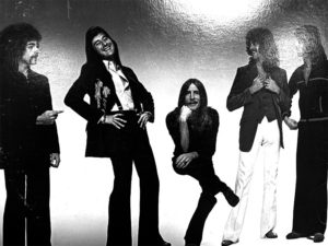 The classic back cover of Journey's Infinity Album - featuring Steve Perry and Band