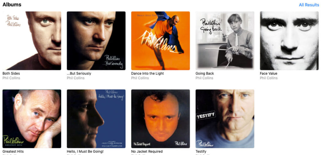 Phil Collins Albums